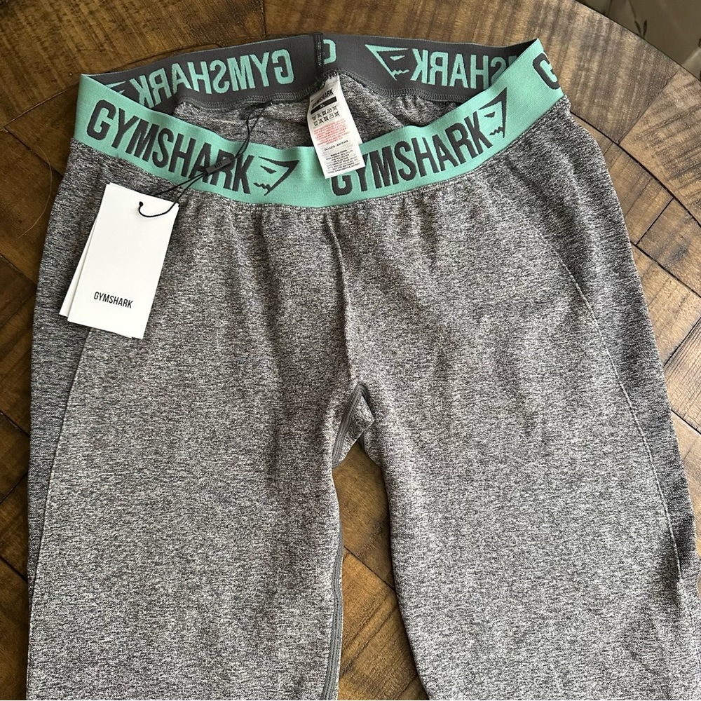 Gymshark Flex Leggings XL Charcoal Marl /Dusky Teal
